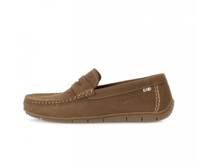 Pius Gabor Herren Mokassin Braun - Nubuk Pius Gabor Herren Mokassin Braun - Nubuk